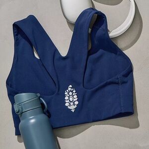 Free People Win Win Navy Blue Sports Bra